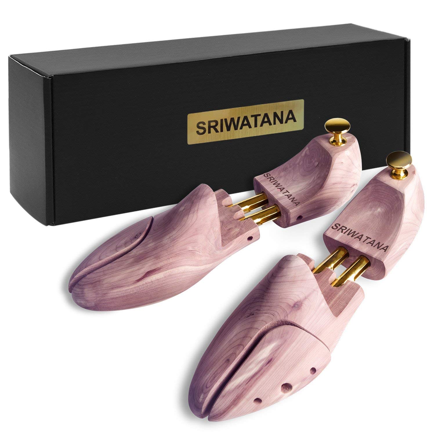 Shoe Tree, SRIWATANA Red Cedar Shoe Tree Shoe Shaper Stretcher for Men Shoe US Size 7-9
